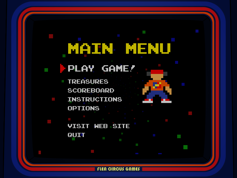 Totally Tiny Arcade (Windows) screenshot: Main menu
