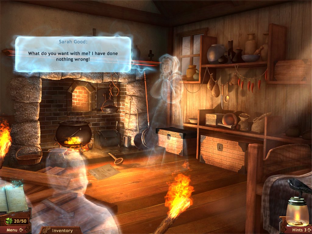 Midnight Mysteries: Salem Witch Trials (Windows) screenshot: Sarah Good