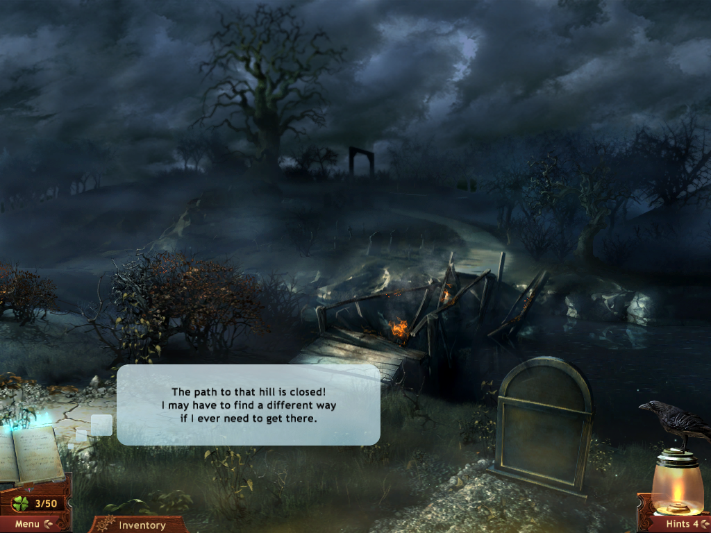 Midnight Mysteries: Salem Witch Trials (Windows) screenshot: Broken bridge