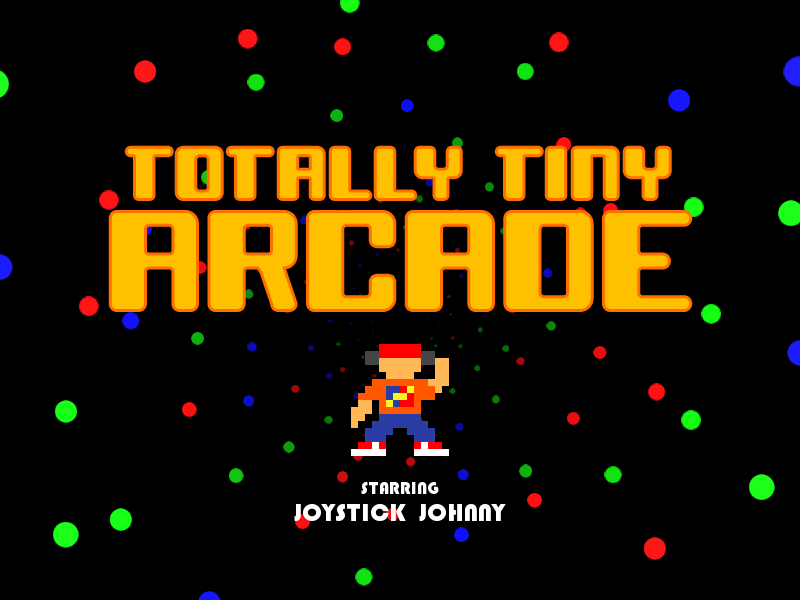 Totally Tiny Arcade (Windows) screenshot: Title screen
