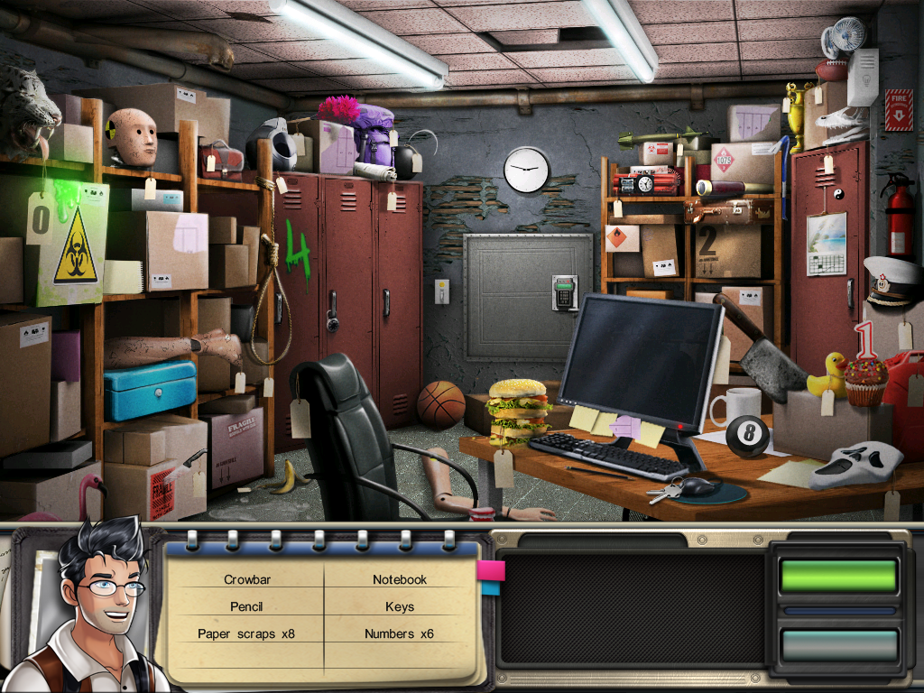Grace's Quest: To Catch An Art Thief (Windows) screenshot: Storeroom