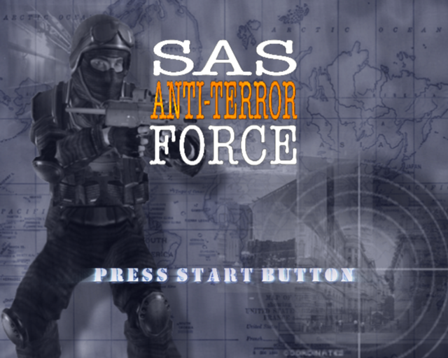 SAS Anti-Terror Force (PlayStation 2) screenshot: Title screen.
