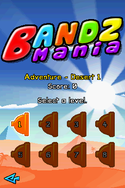 Silly Bandz (Nintendo DS) screenshot: Select a level