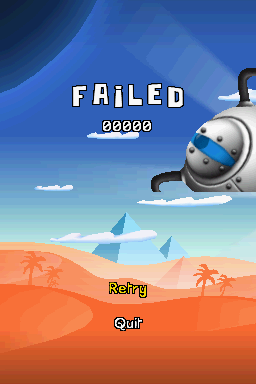 Silly Bandz (Nintendo DS) screenshot: Failed