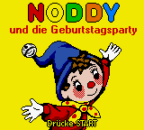 Noddy and the Birthday Party (Game Boy Color) screenshot: German title screen