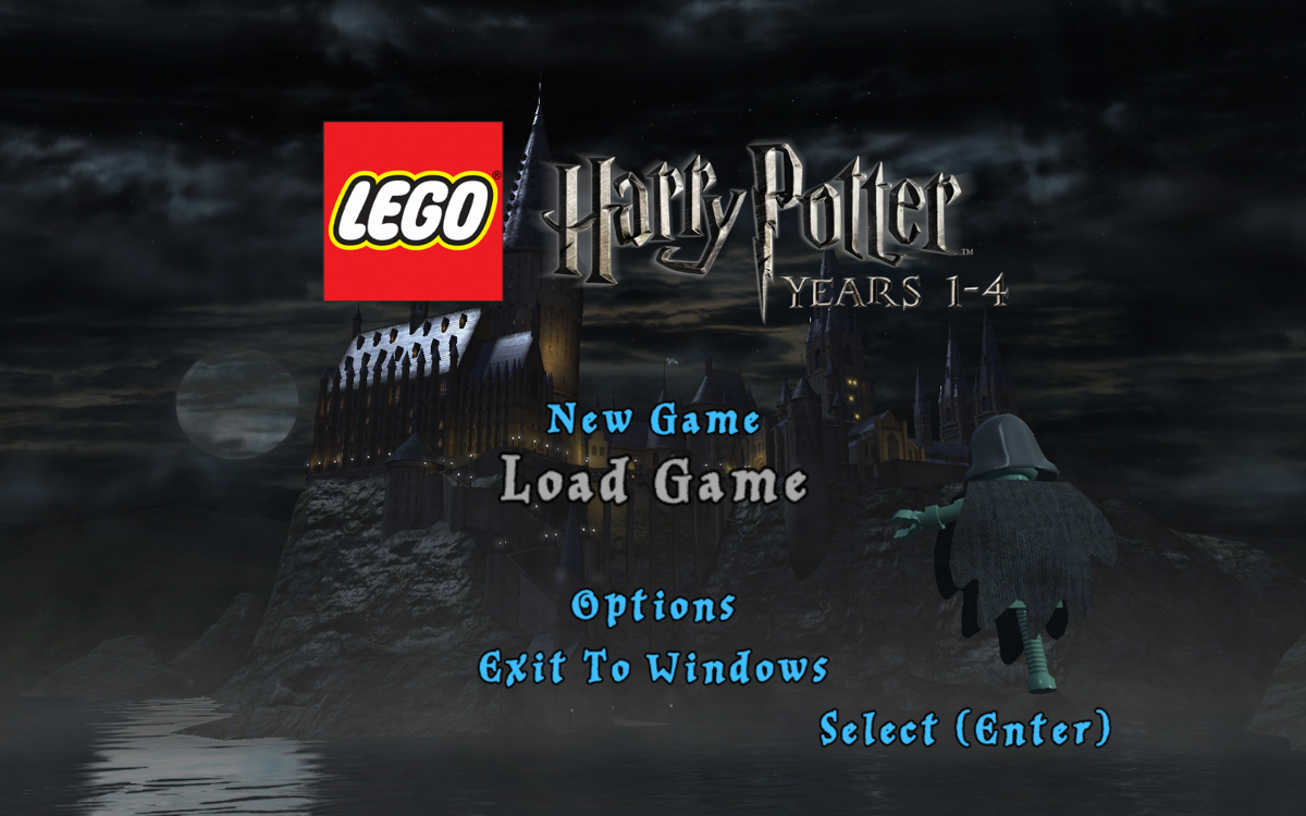 LEGO Harry Potter: Years 1-4 (Windows) screenshot: Menu screen.