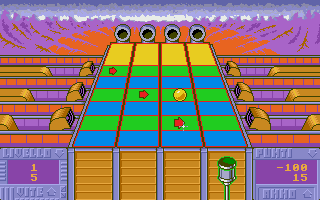 Hypnotic Land (Amiga) screenshot: Level 1: one bin, no obstacles