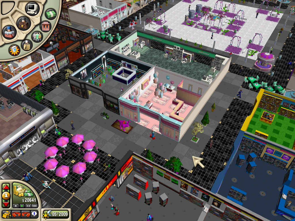 Mall Tycoon 2 (Windows) screenshot: Up close view