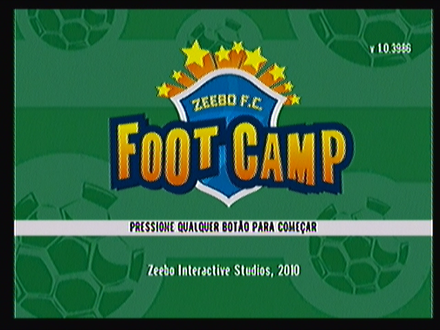 Zeebo F.C. Foot Camp (Zeebo) screenshot: Title screen.