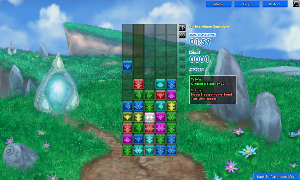 Tidalis (Windows) screenshot: The game boards can differ in since