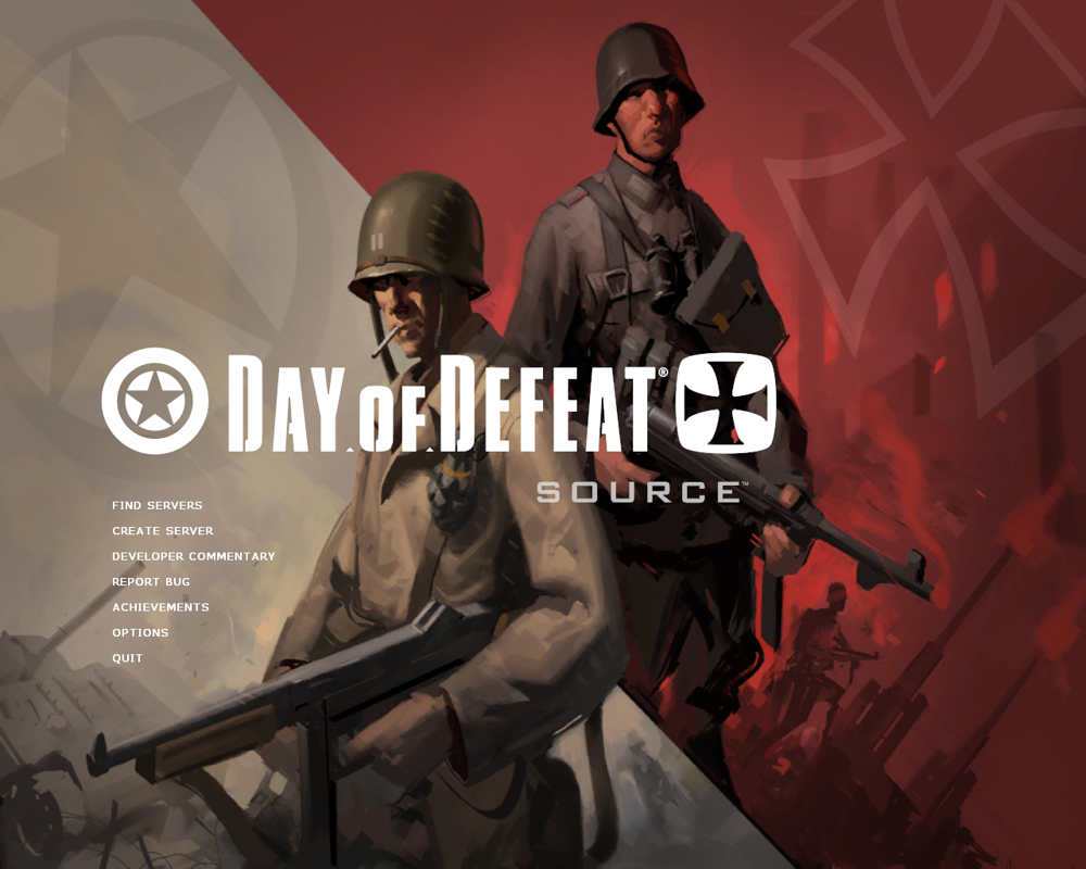 Day of Defeat: Source (Windows) screenshot: Main menu