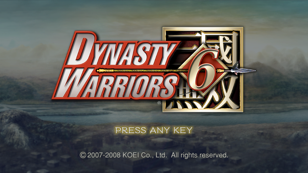 Dynasty Warriors 6 (Windows) screenshot: Title Screen