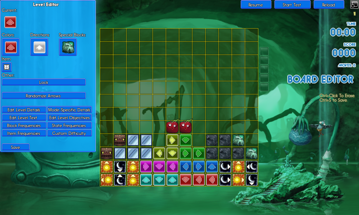 Tidalis (Windows) screenshot: The level editor