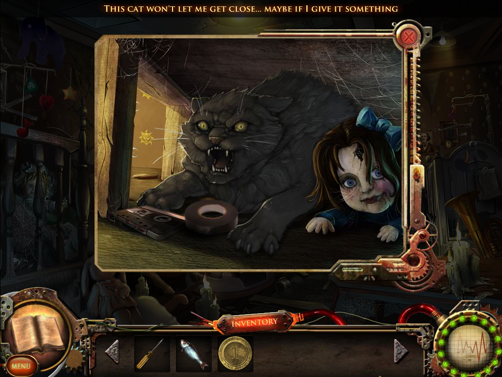 Nightfall Mysteries: Asylum Conspiracy (Windows) screenshot: Cat