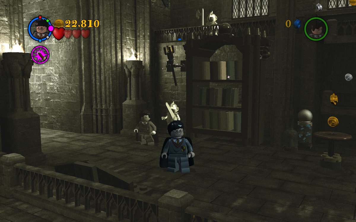 LEGO Harry Potter: Years 1-4 (Windows) screenshot: Ironically, Tom Riddle is your partner in this flashback.