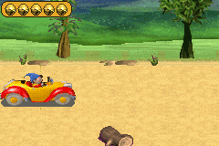 Noddy: A Day in Toyland (Game Boy Advance) screenshot: On his way...