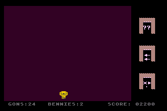 PuzzlePanic (Atari 8-bit) screenshot: Choose Which Door Next