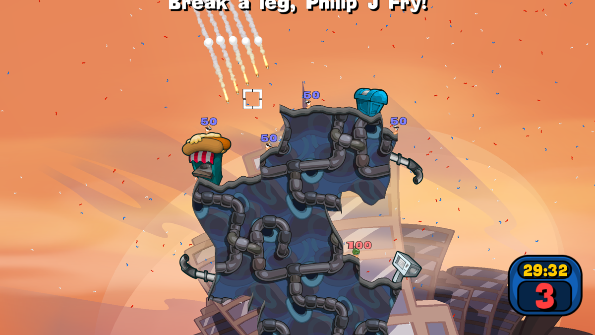 Worms: Reloaded (Windows) screenshot: Air Strike