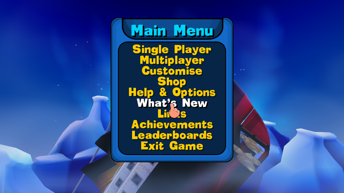 Worms: Reloaded (Windows) screenshot: Main menu