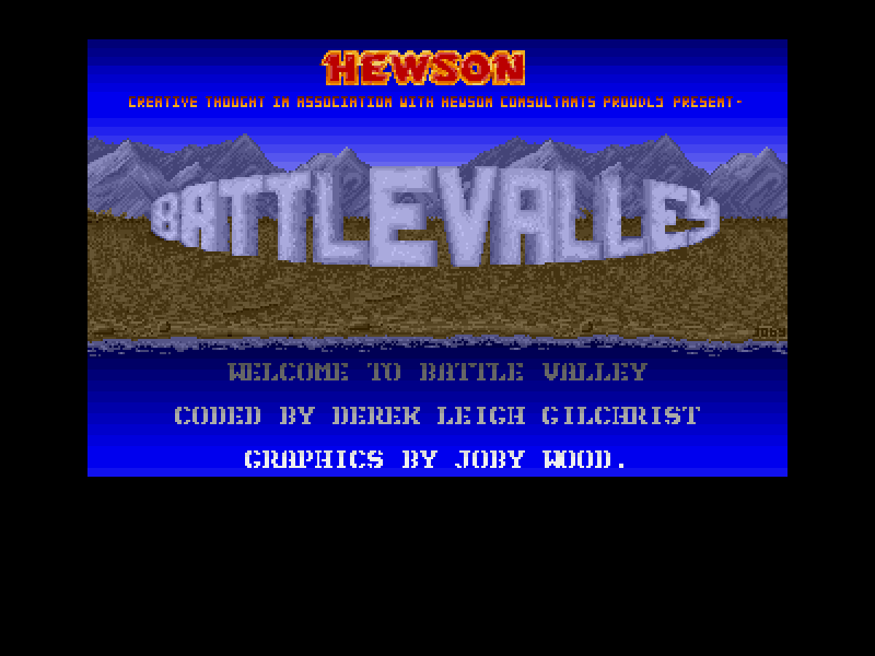 Amiga Classix 4 (Windows) screenshot: Area action: Battle Valley, Main screen