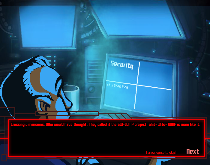 The Breach (Browser) screenshot: We're introduced to Sergei and a bit of the story