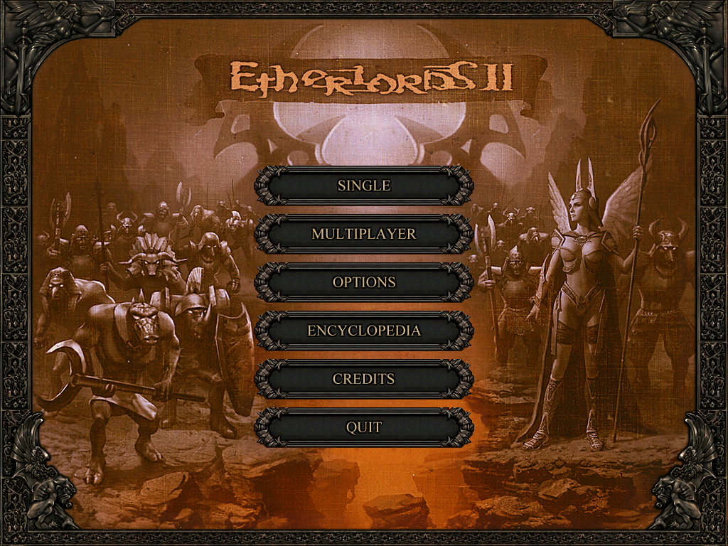 Etherlords II (Windows) screenshot: Main Menu