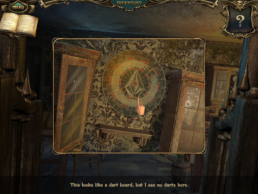 Echoes of the Past: The Castle of Shadows (Windows) screenshot: Dart board