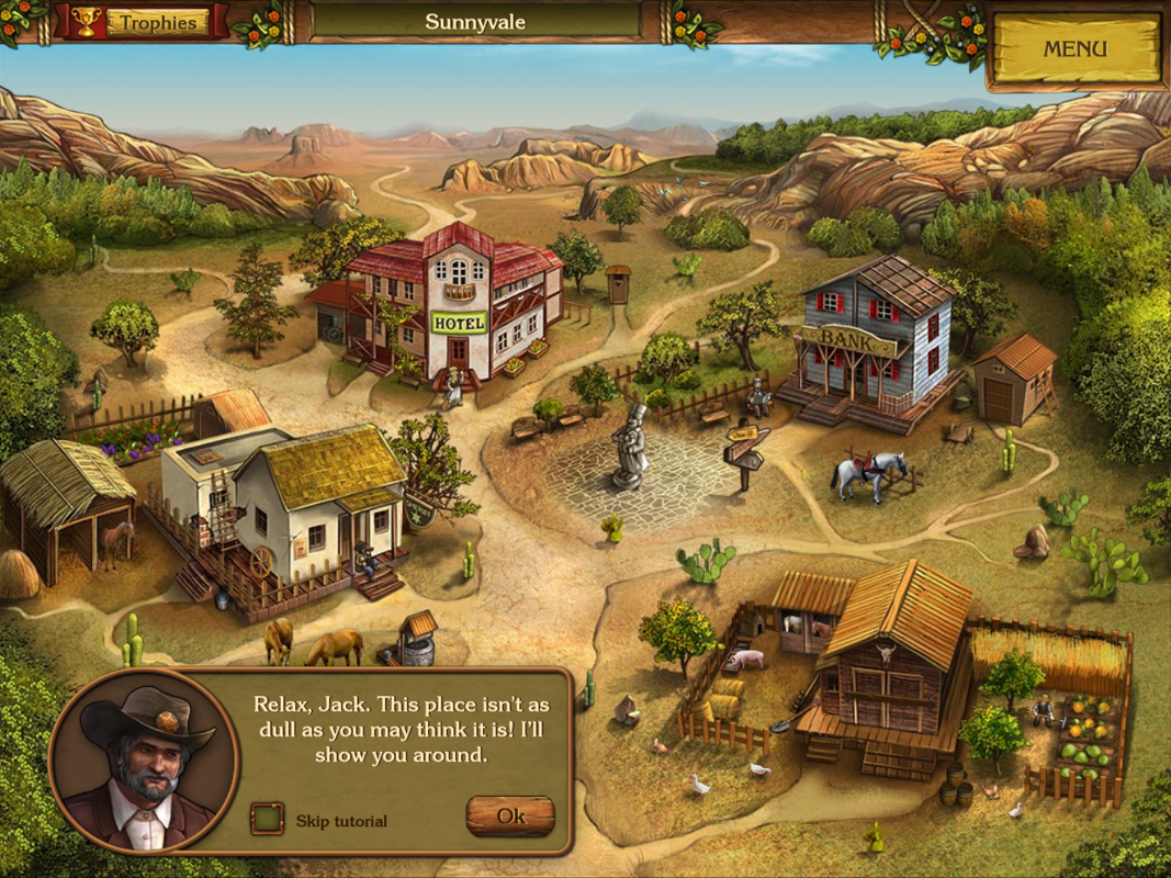 Golden Trails: The New Western Rush (Windows) screenshot: Sunnyvale