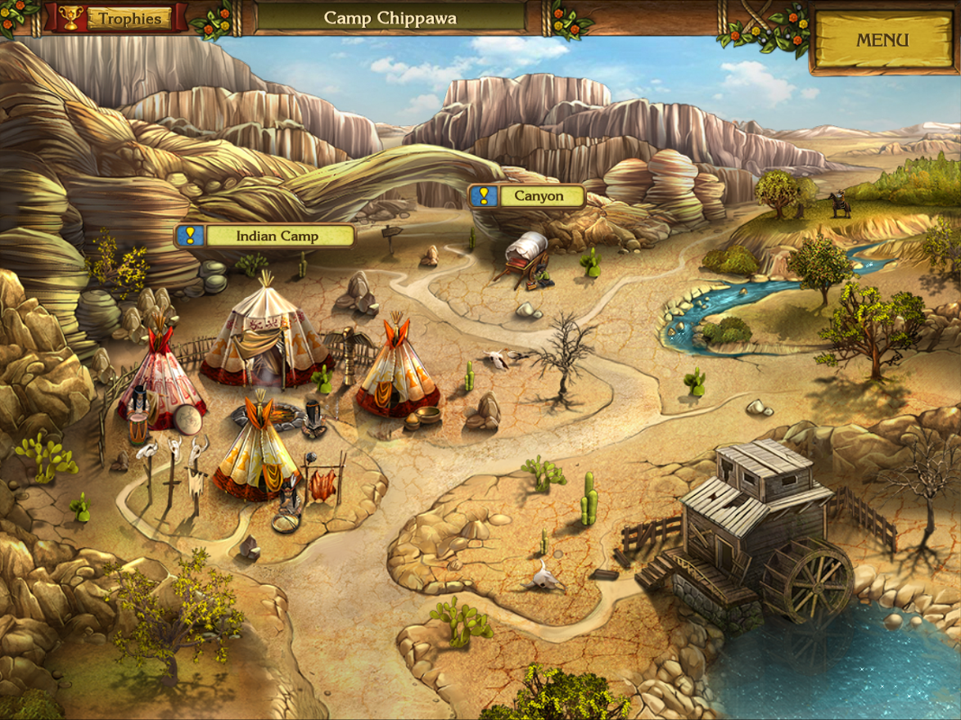 Golden Trails: The New Western Rush (Windows) screenshot: Camp Chippawa
