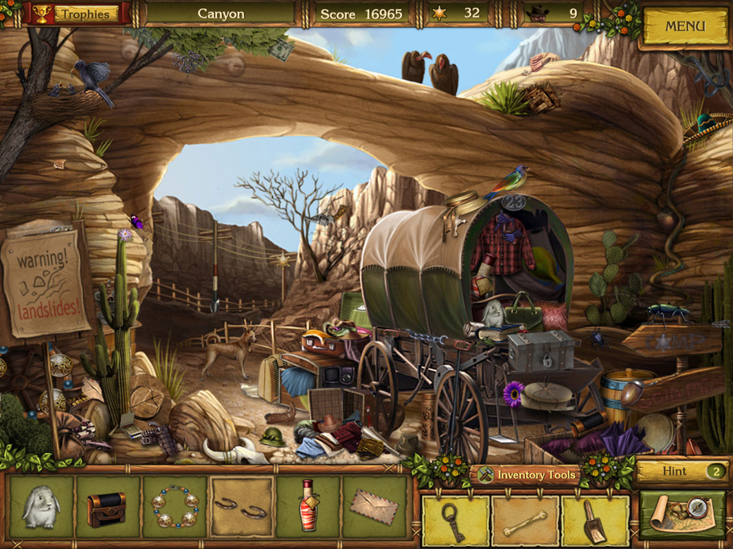 Golden Trails: The New Western Rush (Windows) screenshot: Canyon