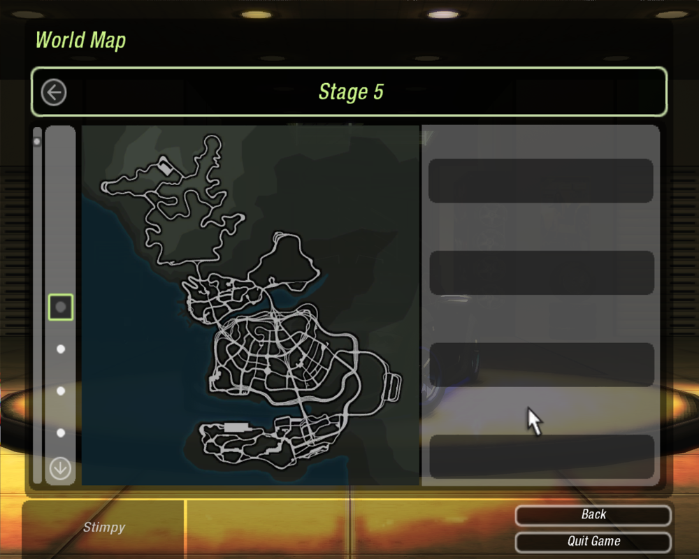 Need for Speed: Underground 2 (Windows) screenshot: Complete World Map