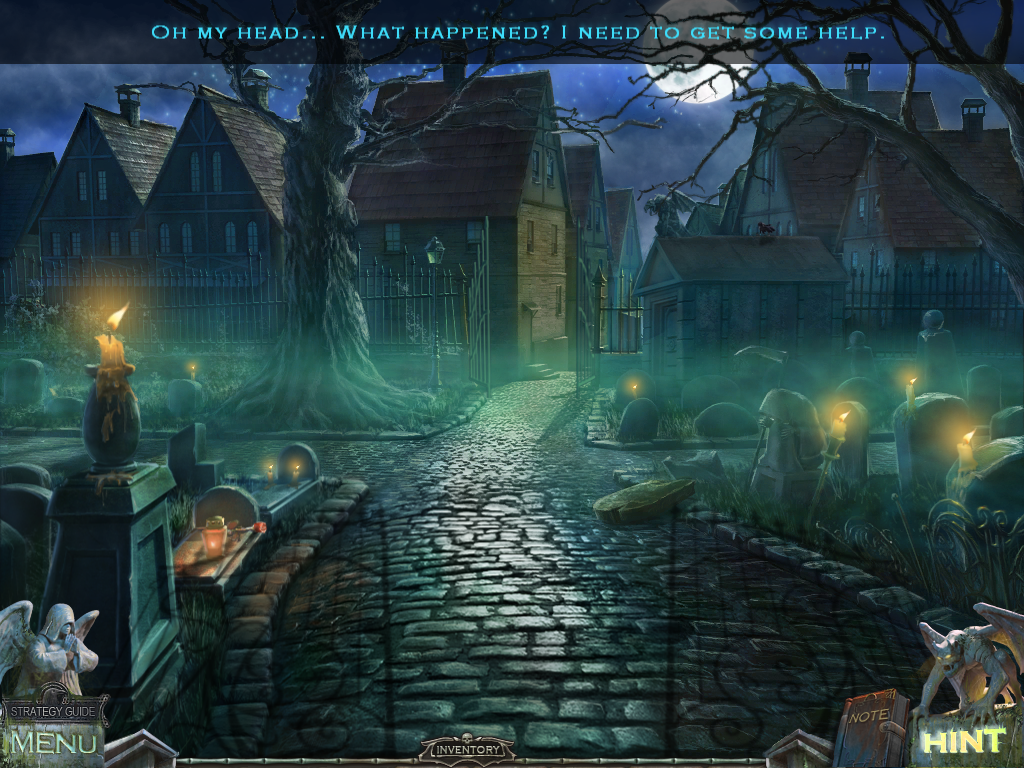Redemption Cemetery: Curse of the Raven (Windows) screenshot: Game start
