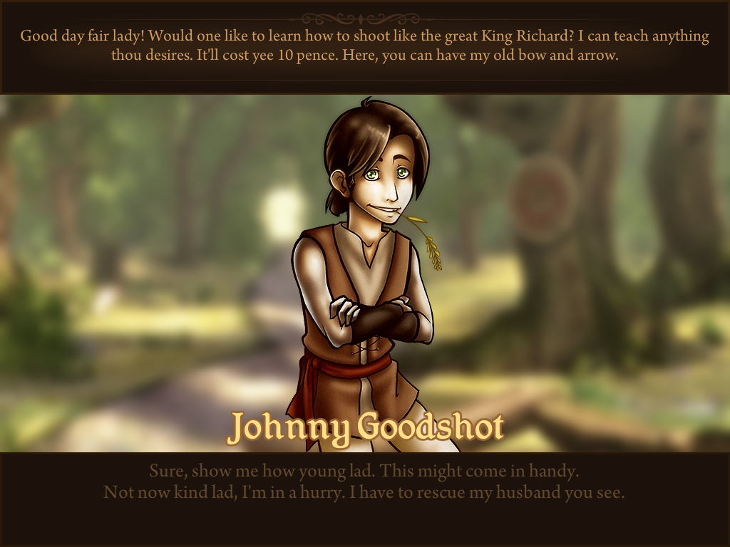 Robin's Quest: A Legend Born (Windows) screenshot: Johnny Goodshot