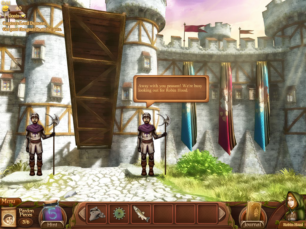 Robin's Quest: A Legend Born (Windows) screenshot: Castle entrance