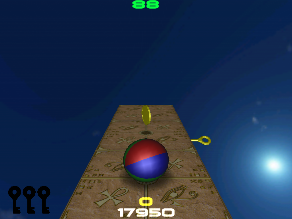 Cubosphere (Windows) screenshot: Ball going up.