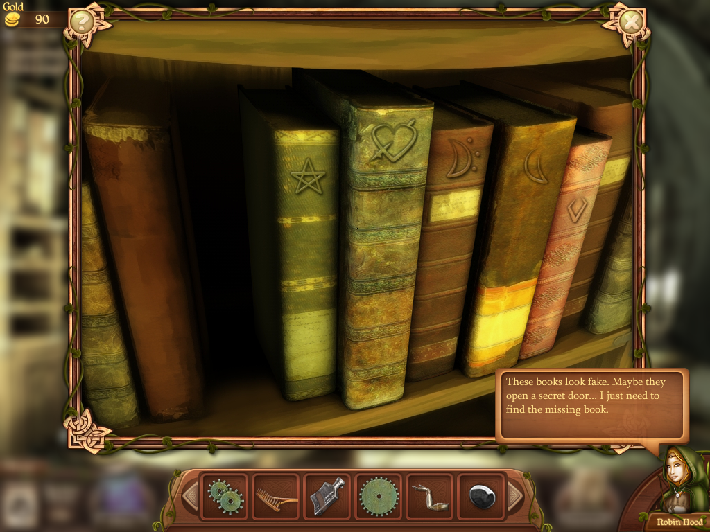 Robin's Quest: A Legend Born (Windows) screenshot: Books
