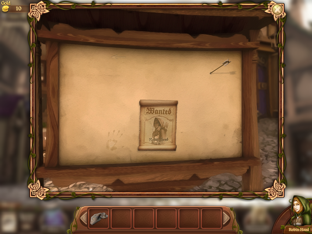 Robin's Quest: A Legend Born (Windows) screenshot: Post board