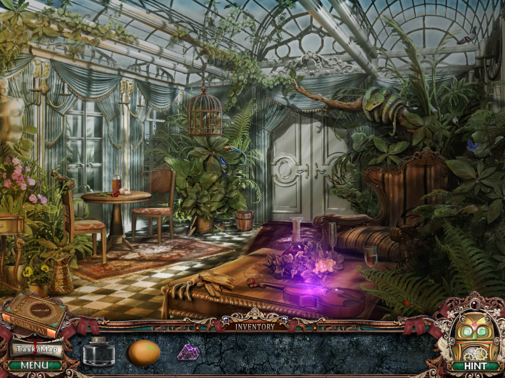 Victorian Mysteries: Woman in White (Windows) screenshot: Conservatory
