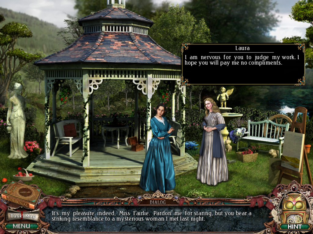 Victorian Mysteries: Woman in White (Windows) screenshot: Meeting Laura, the other daughter.
