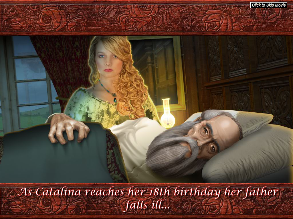 Vampire Brides: Love Over Death (Windows) screenshot: Catalina taking care of Bogdan.