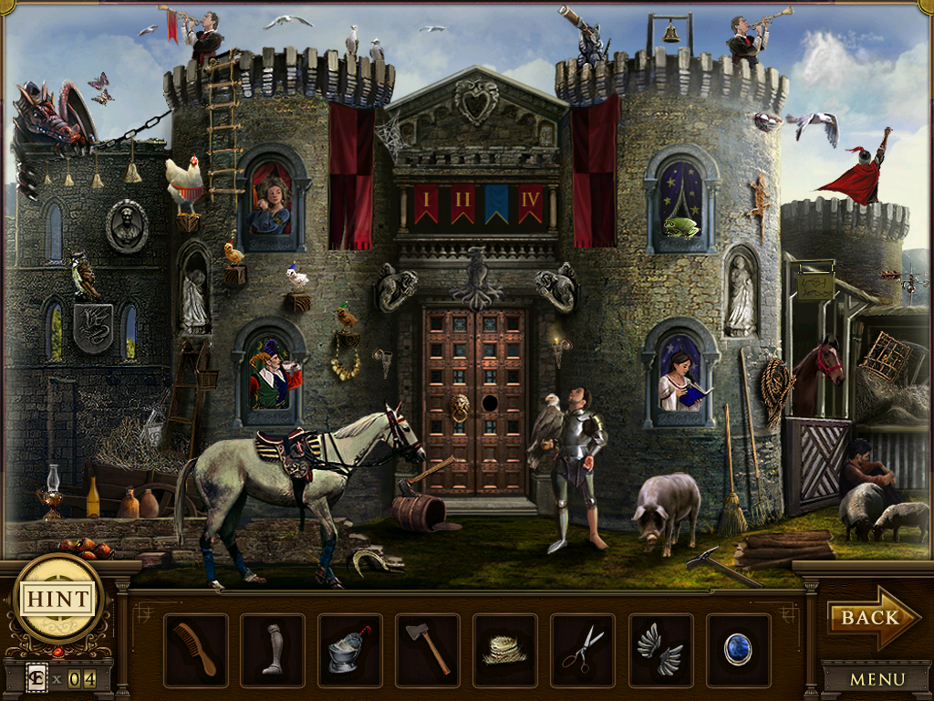 Enlightenus II: The Timeless Tower (Windows) screenshot: Medieval castle