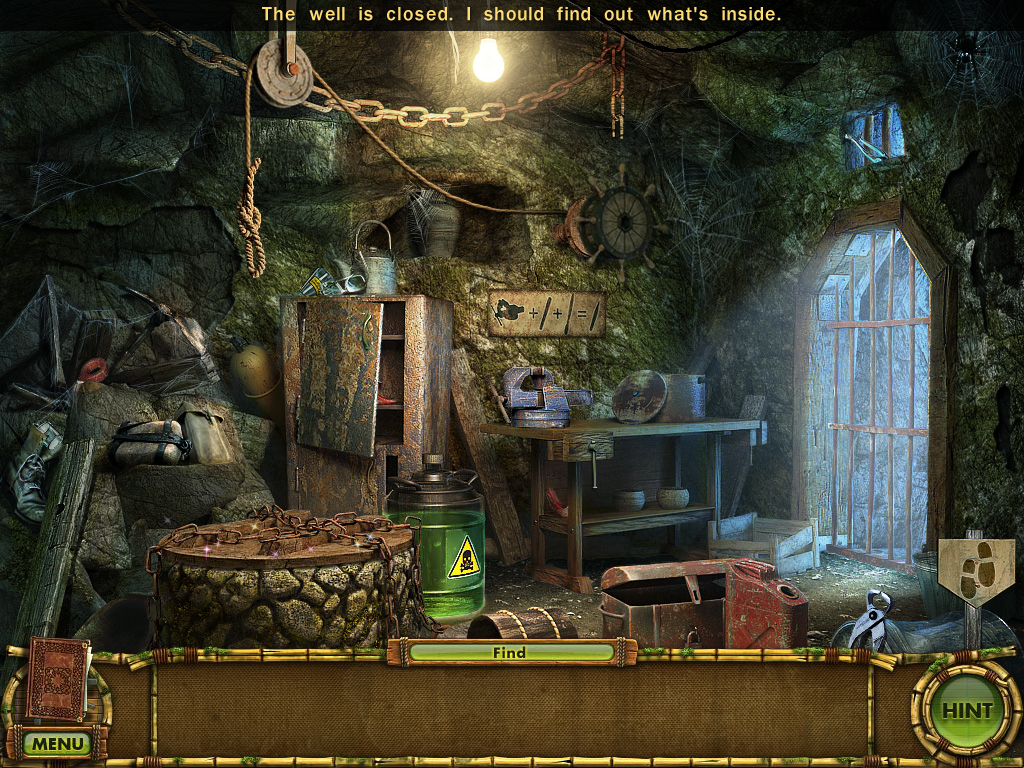 The Treasures of Mystery Island: The Gates of Fate (Windows) screenshot: Well