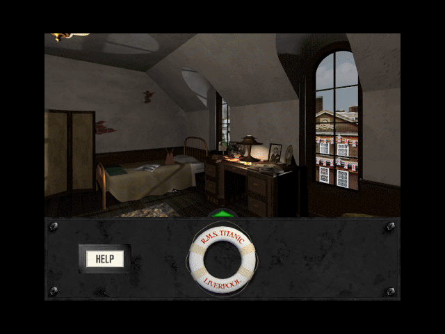 Titanic: Adventure Out of Time (Macintosh) screenshot: Apartment in London - game start