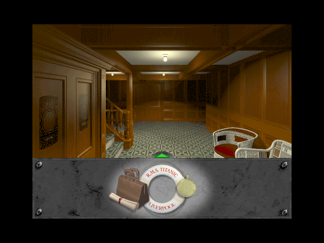 Titanic: Adventure Out of Time (Macintosh) screenshot: 2nd class stairway