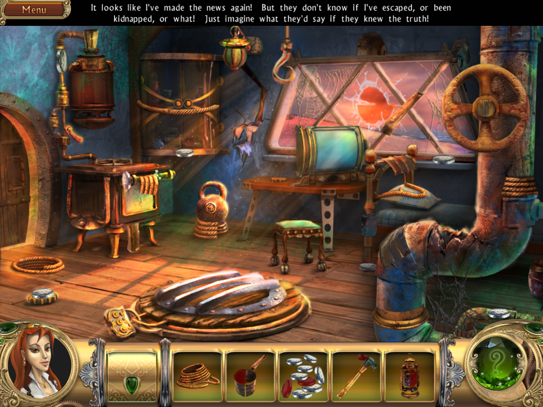 Snark Busters: Welcome to the Club (Windows) screenshot: Inside the cabin
