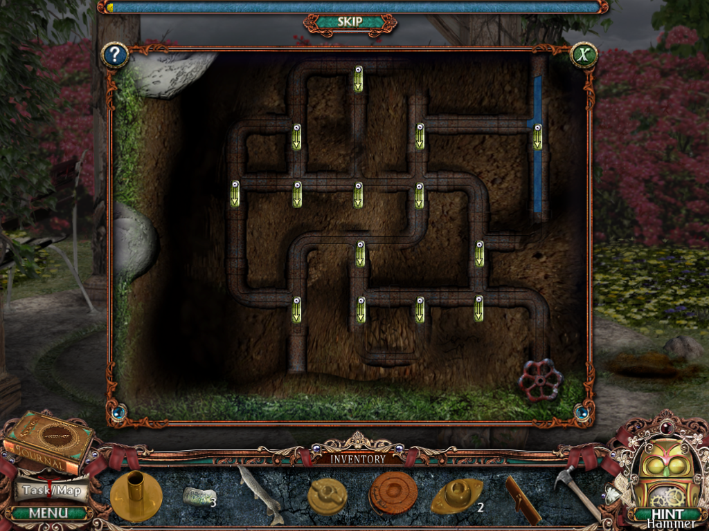 Victorian Mysteries: Woman in White (Windows) screenshot: Pipes puzzle