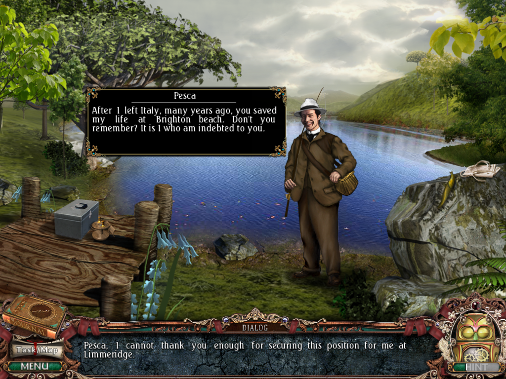 Victorian Mysteries: Woman in White (Windows) screenshot: Talking to Pesca.