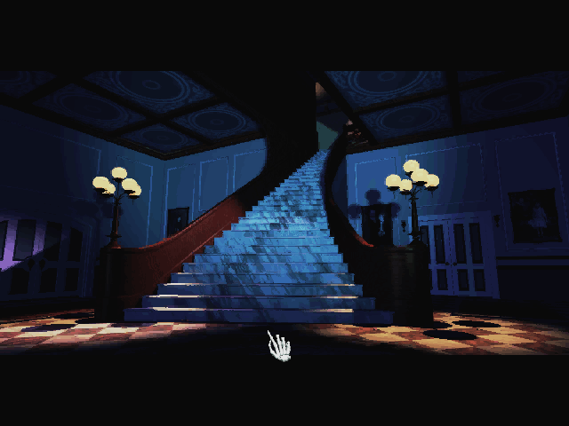 The 7th Guest (Macintosh) screenshot: Game start - The Grand staircase