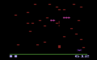 Centipede (Atari 2600) screenshot: The first level