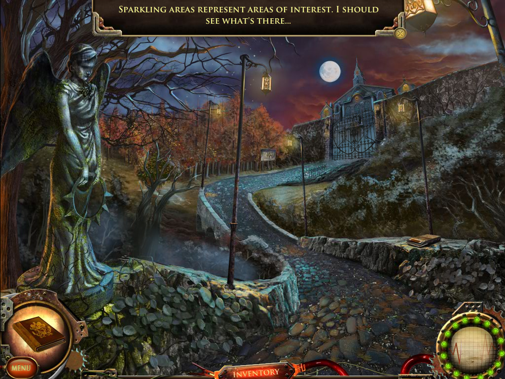 Nightfall Mysteries: Asylum Conspiracy (Windows) screenshot: Asylum entrance